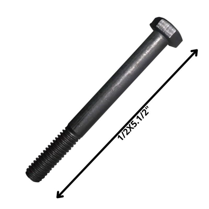 PERNO HEXAGONAL GRADO 2 HILO CTE 1/2 X 51/2 NEGRO