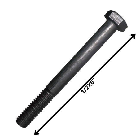 PERNO HEXAGONAL GRADO 2 HILO CTE 1/2 X 6 NEGRO