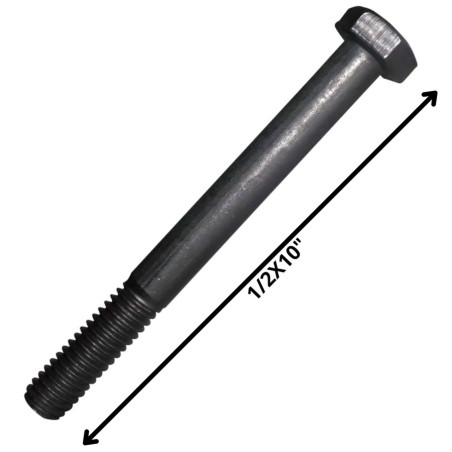 PERNO HEXAGONAL GRADO 2 HILO CTE 1/2 X 10 NEGRO
