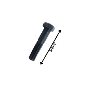 PERNO HEXAGONAL GRADO 2 HILO CTE 5/8 X 3 NEGRO