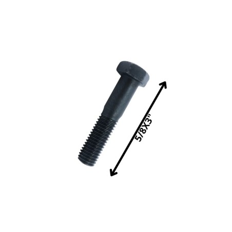 PERNO HEXAGONAL GRADO 2 HILO CTE 5/8 X 3 NEGRO