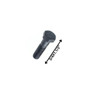 PERNO HEXAGONAL GRADO 2 HILO CTE 3/4 X 11/2 NEGRO