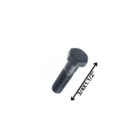 PERNO HEXAGONAL GRADO 2 HILO CTE 3/4 X 11/2 NEGRO