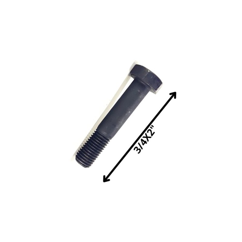 PERNO HEXAGONAL GRADO 2 HILO CTE 3/4 X 2 NEGRO