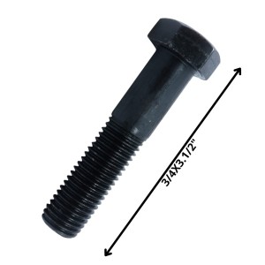 PERNO HEXAGONAL GRADO 2 HILO CTE 3/4 X 31/2 NEGRO