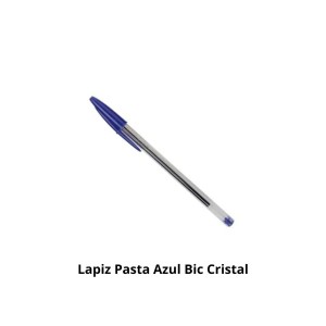 LAPIZ PASTA AZUL BIC CRISTAL
