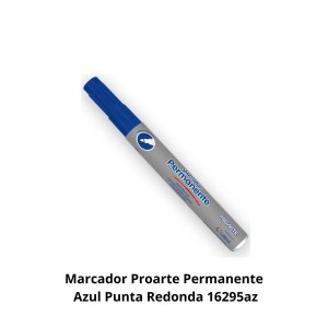 MARCADOR PROARTE PERMANENTE AZUL PUNTA REDONDA 162