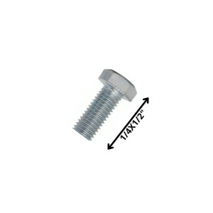PERNO HEXAGONAL GRADO 2 HILO CTE 1/4 X 1/2 ZINC