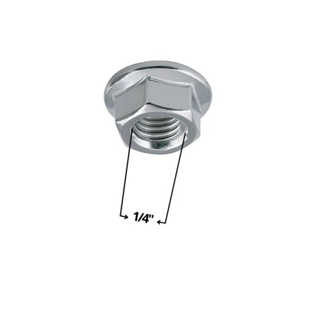 TUERCA GORRO ACERO CROMO 1/4"