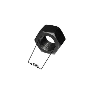TUERCA HEXAGONAL PAVONADO 1/4"