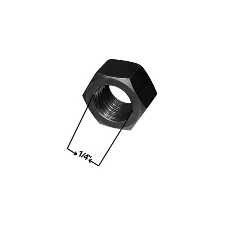 TUERCA HEXAGONAL PAVONADO 1/4"