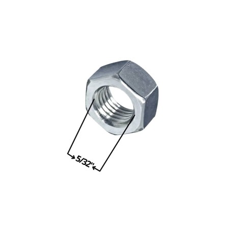 TUERCA HEXAGONAL ZINCADA 5/32"