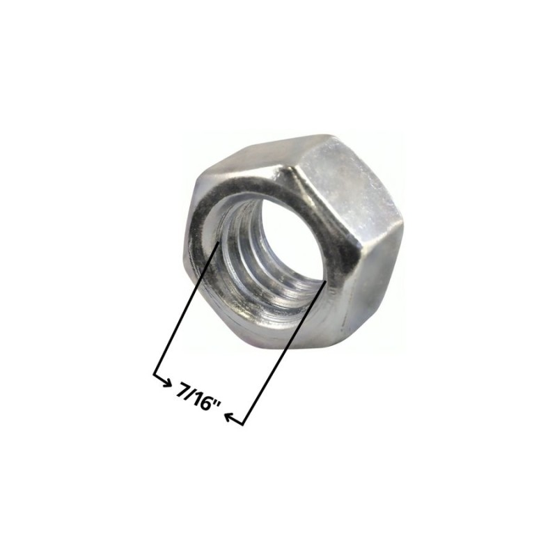 TUERCA HEXAGONAL ZINCADA 7/16"