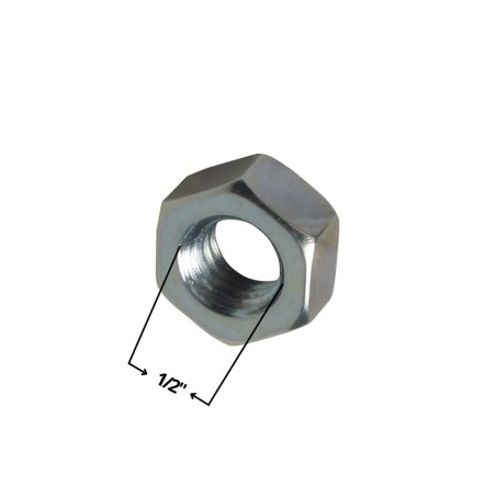 TUERCA HEXAGONAL ZINCADA 1/2"
