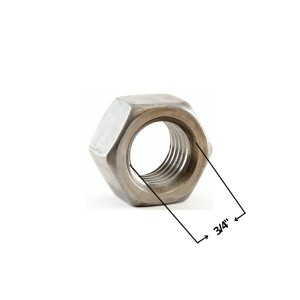 TUERCA HEXAGONAL ZINCADA 3/4"