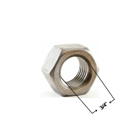 TUERCA HEXAGONAL ZINCADA 3/4"