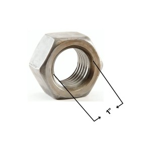 TUERCA HEXAGONAL ZINCADA 1"