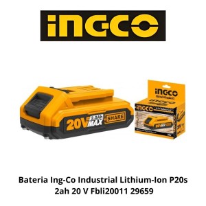 BATERIA INGCO INDUSTRIAL LITHIUM-ION P20S 2AH 20
