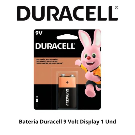 BATERIA DURACELL 9 VOLT DISPLAY 1 UND