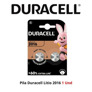 PILA DURACELL LITIO 2016 1 UND