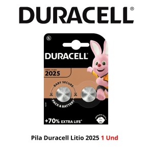 PILA DURACELL LITIO 2025 1 UND