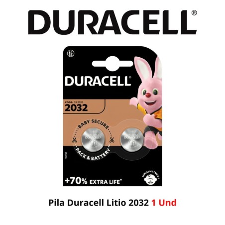 PILA DURACELL LITIO 2032 1 UND