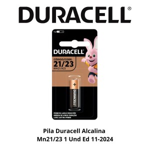 PILA DURACELL ALCALINA MN21/23 1 UND ED 11-2024