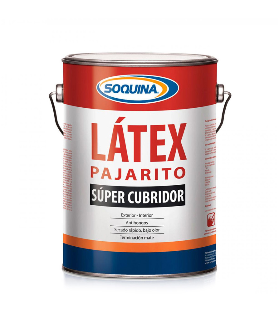 Latex Soquina Pajarito 1 Galon Base Fuerte