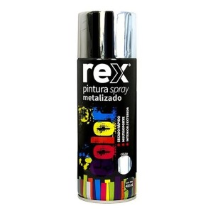 ESMALTE SPRAY REX METALICA CROMO 400 ML