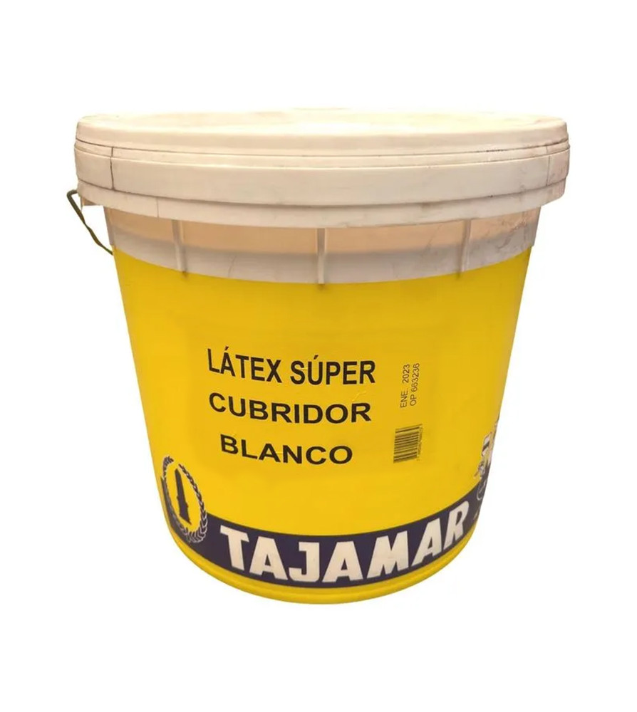 Latex Tajamar Supercubridor 4 Galon Balde Blanco 1
