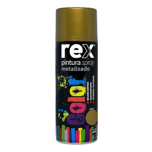 ESMALTE SPRAY REX METALICA DORADO 400 ML