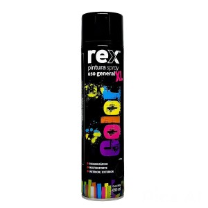 ESMALTE SPRAY REX NEGRO BRILLANTE XL 650 ML
