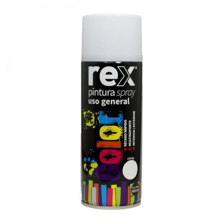 ESMALTE SPRAY REX BLANCO OPACO MATE 400 ML