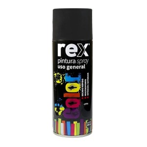 ESMALTE SPRAY REX NEGRO OPACO MATE 400 ML