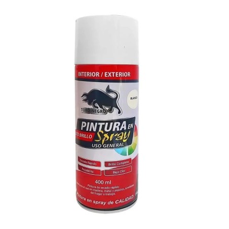 ESMALTE SPRAY TORONEGRO BLANCO BRILLANTE TN0170 40