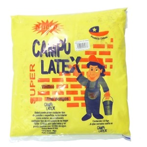 LATEX EN BOLSA 2,6-2,8 KG RINDE 15 MT/2 AMARILLO