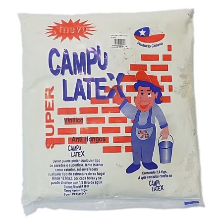 LATEX EN BOLSA 2,6-2,8 KG RINDE 15 MT/2 BLANCO