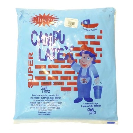 LATEX EN BOLSA 2,6-2,8 KG RINDE 15 MT/2 CELESTE