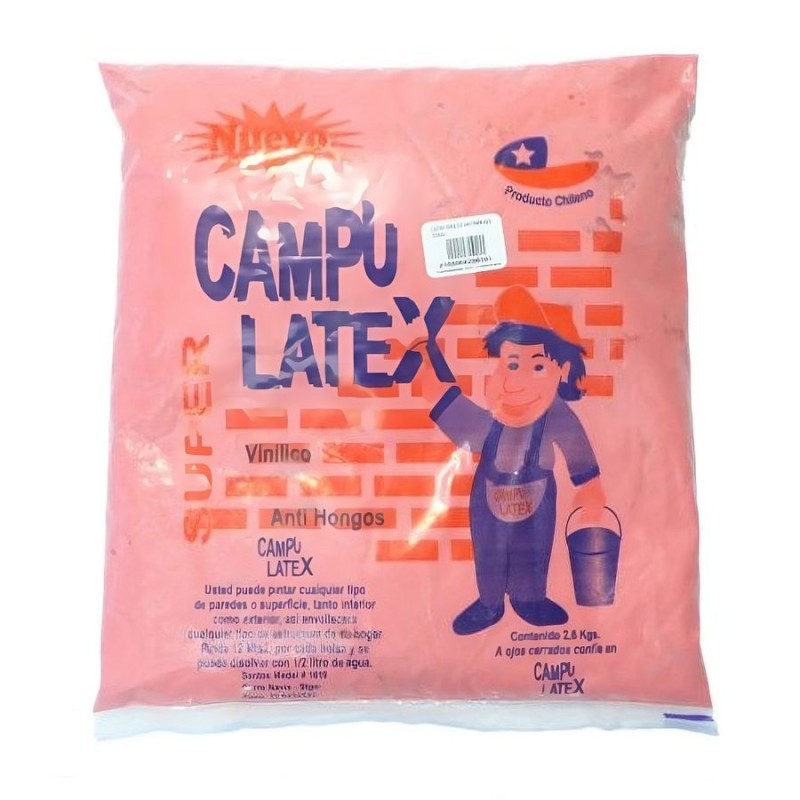 LATEX EN BOLSA 2,6-2,8 KG RINDE 15 MT/2 CORAL