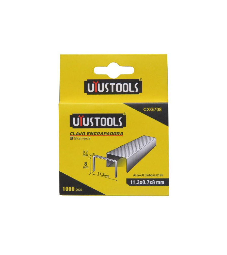 Grapas Uyustolls 08 Mm Caja 1000 Unidades Cxg 708