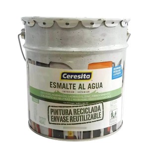 ESMALTE AL AGUA CERESITA RE 1 BALDE 4 GL NEGRO
