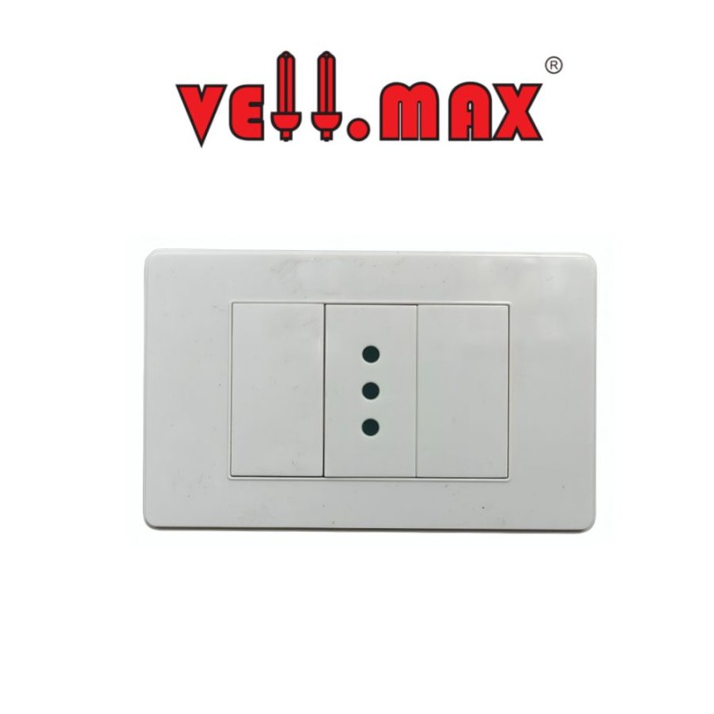 TOMA CORRIENTE VELLMAX EMB SENC 2P + T 10 A BLANCO