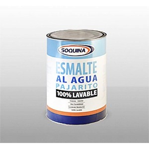 ESMALTE AL AGUA PAJARITO 1/4 GALON BLANCO