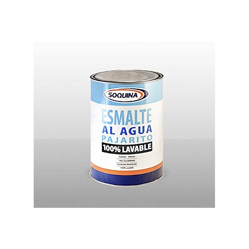 ESMALTE AL AGUA PAJARITO 1/4 GALON BLANCO