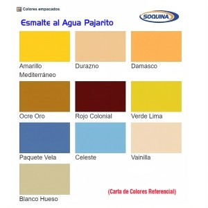 ESMALTE AL AGUA PAJARITO 1 GALON OCRE ORO