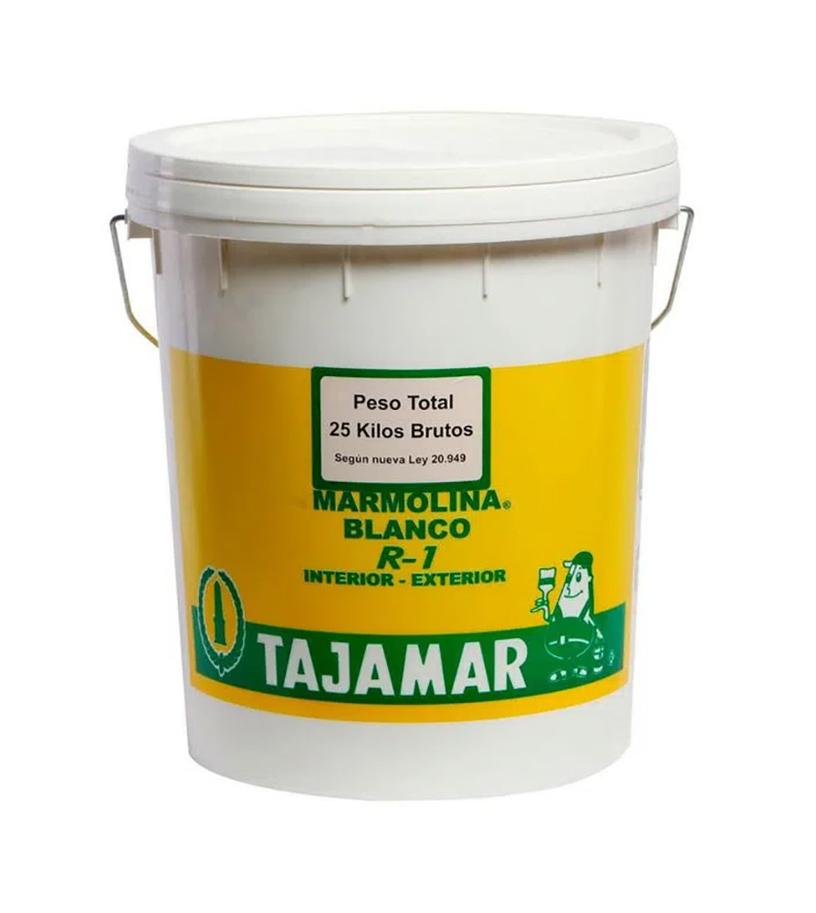 Marmolina Tajamar R-1 Balde Plastico Blanco Inv