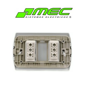 TOMA CORRIENTE ARIS EMB DOBLE 2P + T 10 A BLANCO