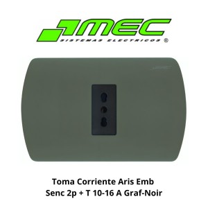 TOMA CORRIENTE ARIS EMB SENC 2P + T 10-16 A GRAF-N