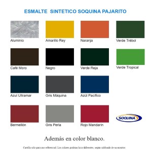 ESMALTE PAJARITO SINTETICO 1 GL ROJO MANDARIN