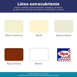 LATEX SIPA EXTRACUBRIENTE 1 GALON MARFIL